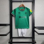 Newcastle United 2023/24 Away Kids Jersey And Shorts Kit