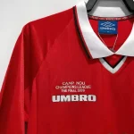 Manchester United 1999 Home Champion League Final Retro Jersey