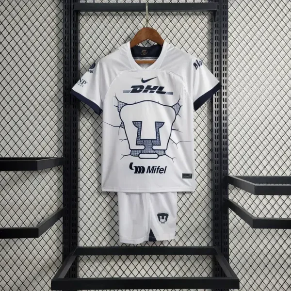 Pumas UNAM 2023/24 Home Kids Jersey And Shorts Kit