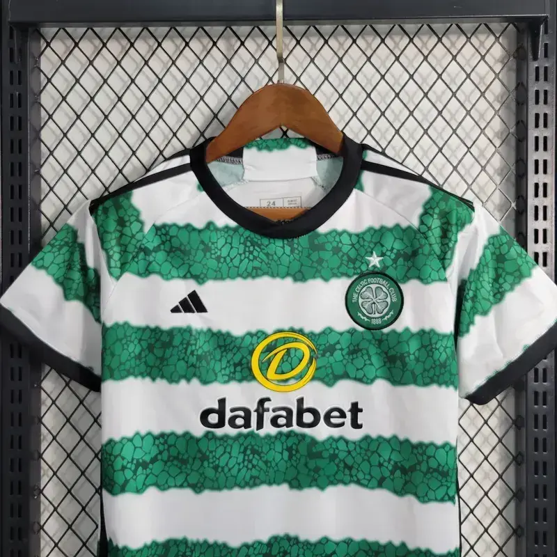 Celtic 2023/24 Home Kids Jersey And Shorts Kit