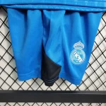 Real Madrid 2023/24 Blue Goalkeeper Kids Jersey And Shorts Kit