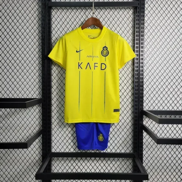 Al-Nassr 2023/24 Home Kids Jersey And Shorts Kit