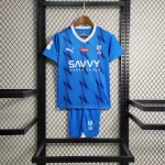 Al Hilal SC 2023/24 Home Kids Jersey And Shorts Kit