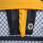 Wolves 2023/24 Home Kids Jersey And Shorts Kit