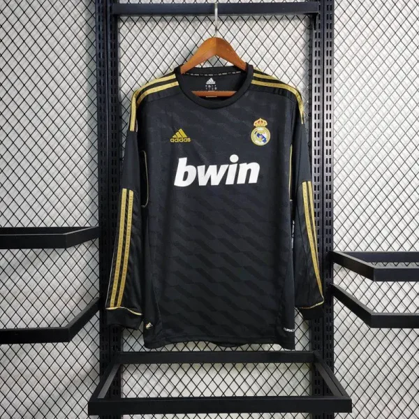 Real Madrid 2011/12 Away Long Sleeves Retro Jersey