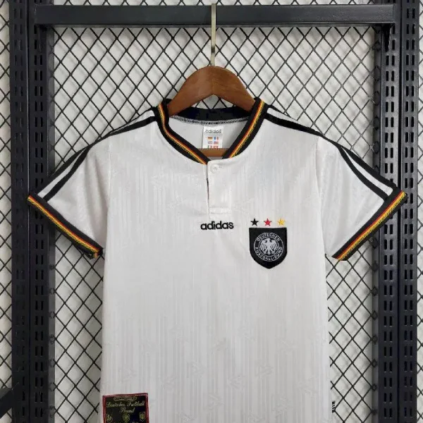 Germany 1996 Home Kids Jersey And Shorts Kit