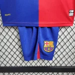 Barcelona 2008/09 Home Kids Jersey And Shorts Kit