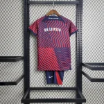 RB Leipzig 2023/24 Away Kids Jersey And Shorts Kit