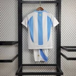 Argentina 2024/25 Home Kids Jersey And Shorts Kit