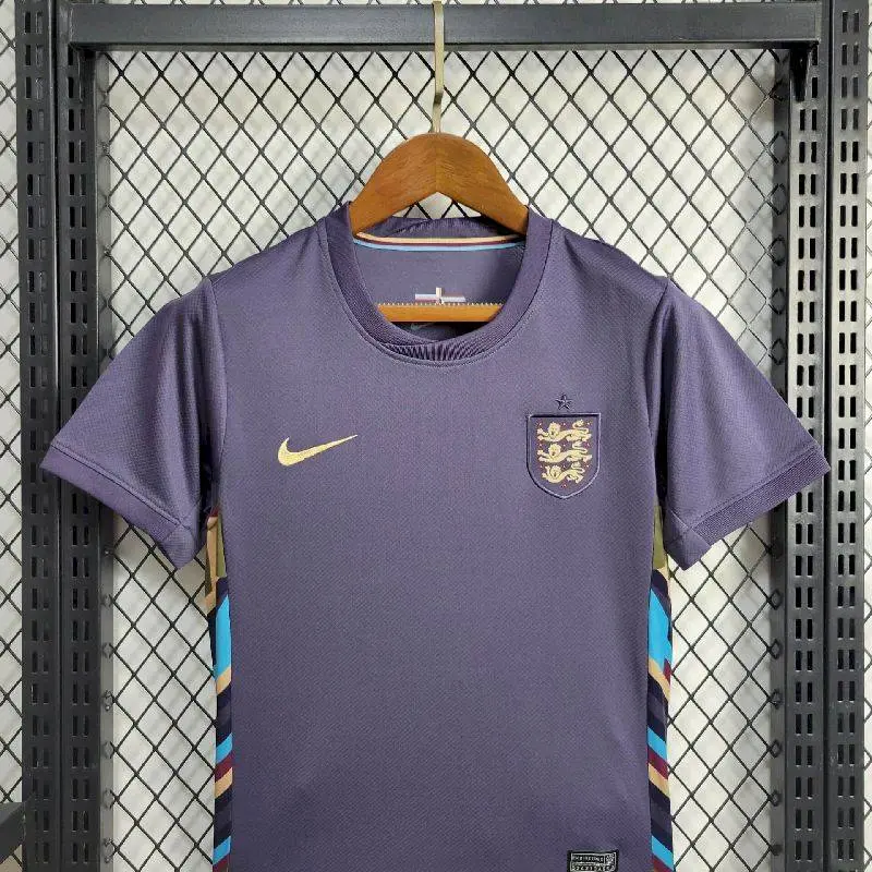 England 2024/25 Euro Away Kids Jersey And Shorts Kit