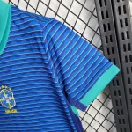 Brazil 2024/25 Away Kids Jersey And Shorts Kit