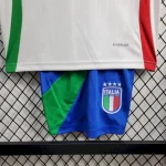 Italy 2024/25 Euro Away Kids Jersey And Shorts Kit